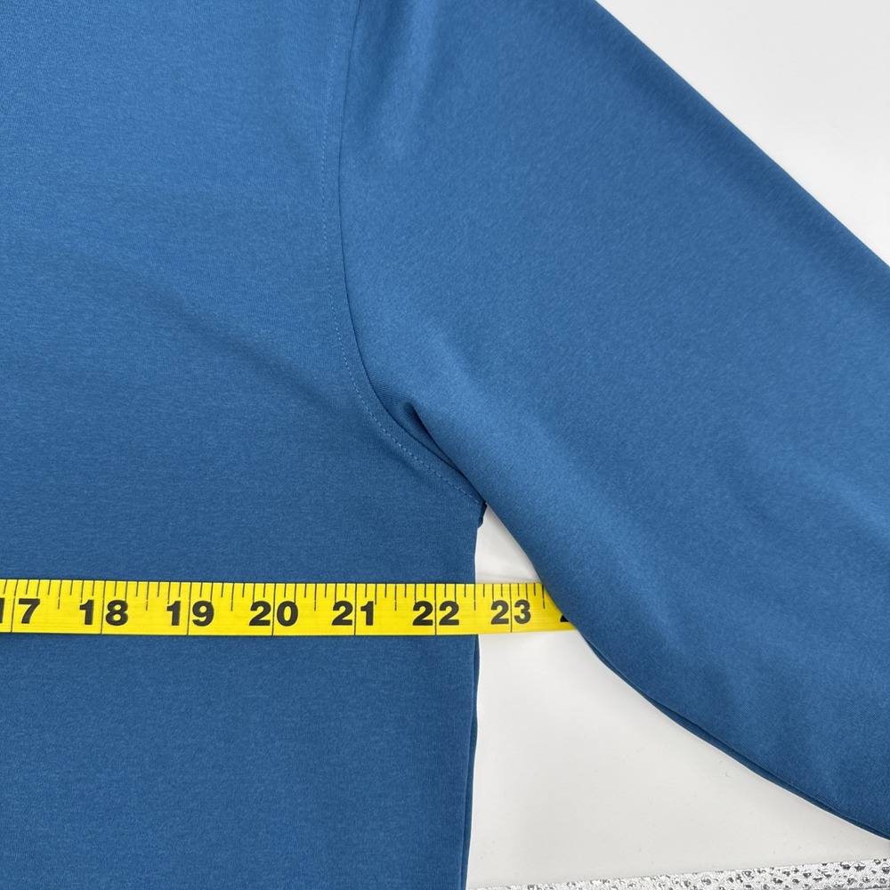Yatta Golf Men's L Blue Stretch Golf Quarter Zip Pullover Performance - Picture 5 of 10